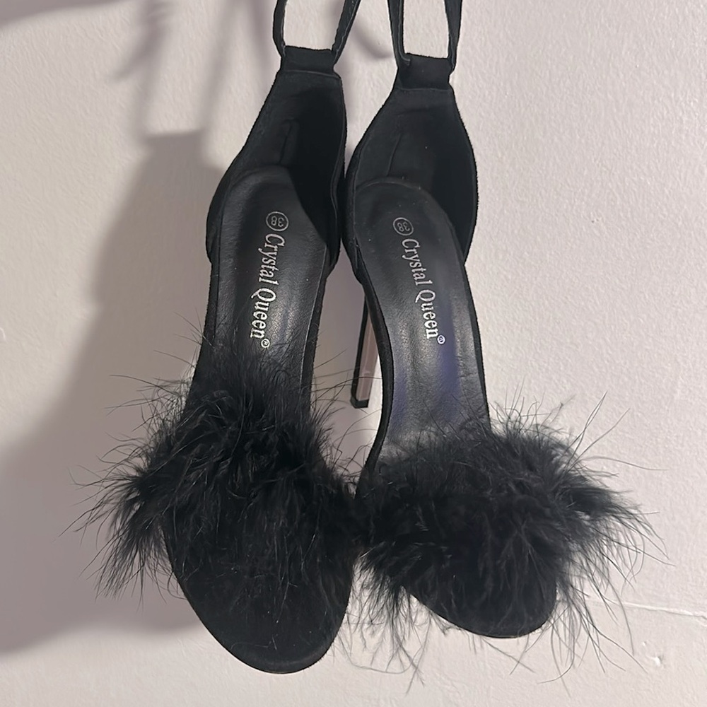 Ostrich Feather Pumps